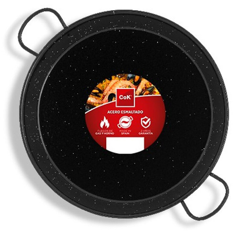 Enamelled steel paella pan 50cm