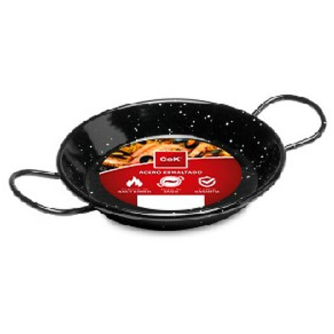 Enamelled steel paella pan 30cm