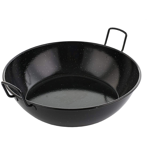 Enamelled steel deep frying pan 50cm