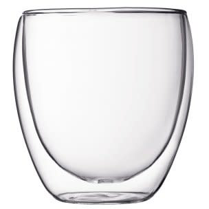 Glass double wall cup 250ml