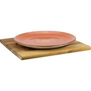 Acacia square board for pizza plate 34cm