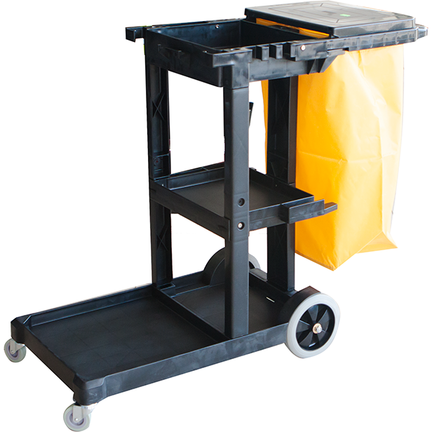 Janitors cart for cleaning equipment