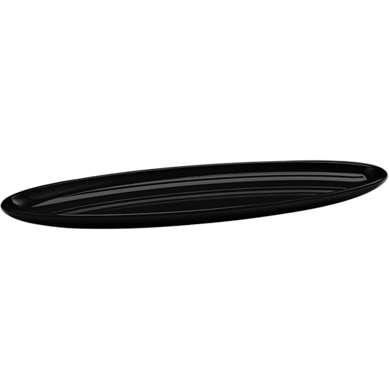 Melamine oval platter black 65cm