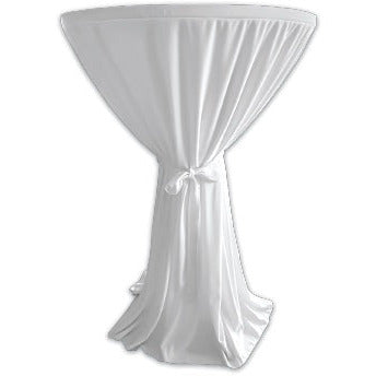 Textile cocktail table cloth white 80x110cm