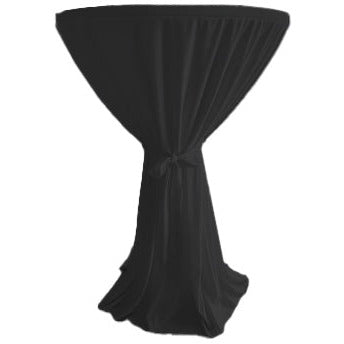 Textile cocktail table cloth black 80x110cm