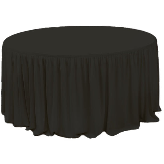 Table skirting without top cover black 152x74cm