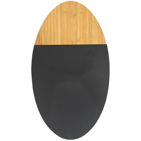 Bamboo board with slate 35.5cm