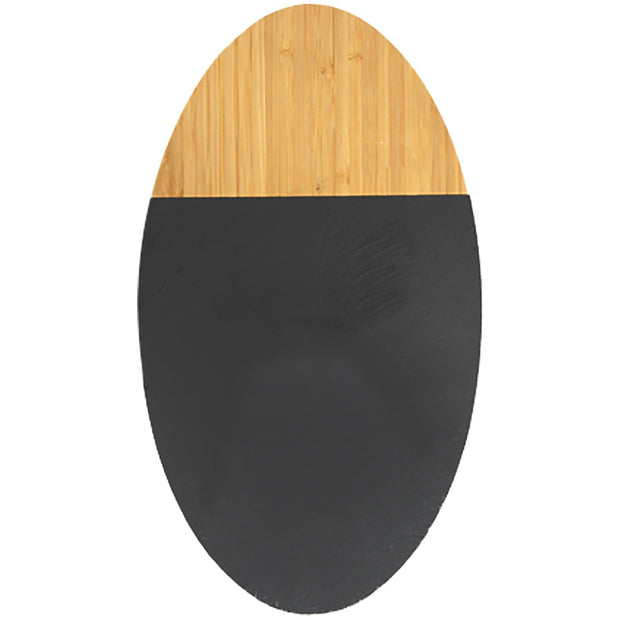Bamboo board with slate 35.5cm
