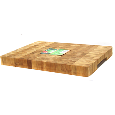 Bamboo rectangular board with recessed handle