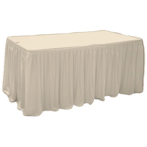 Table skirting without top cover ivory 180x76cm – HORECANO