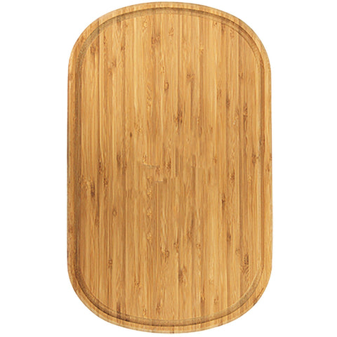 Bamboo platter with juice groove 47cm