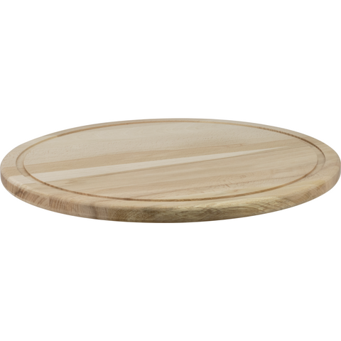 Wooden pizza board with juice groove 33cm