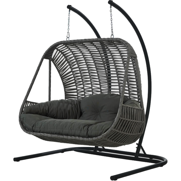 Outdoor swing chair "Santorini" Anthracite