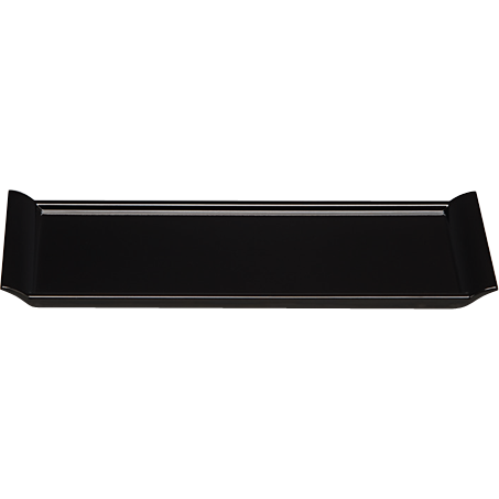 Melamine rectangular platter black 35cm