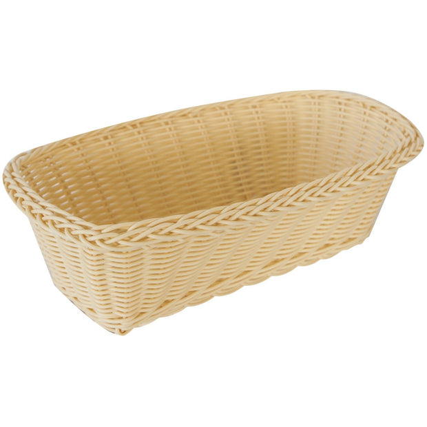 Rectangular waterproof bread basket natural 26cm