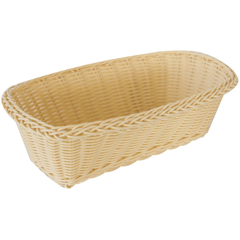 Rectangular waterproof bread basket natural 14cm