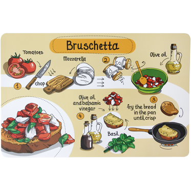 Placemat "Baguette Anatomy" 43.5cm