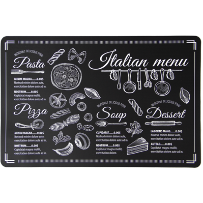 Placemat "Chalkboard Italian Menu" 43.5cm