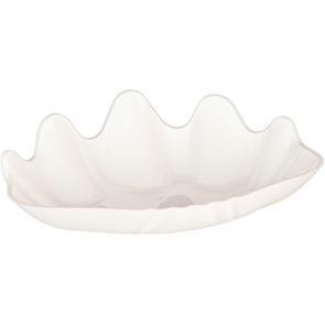 Melamine platter "shell" white 38cm