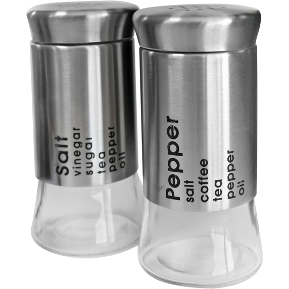 Salt and pepper shaker set "Chrome" 150ml