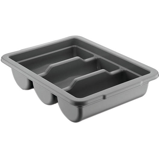 polypropylene cutlery rack with three compartments