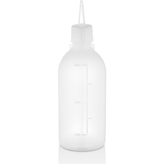 Squeeze bottle dispenser for oil transparent 500ml