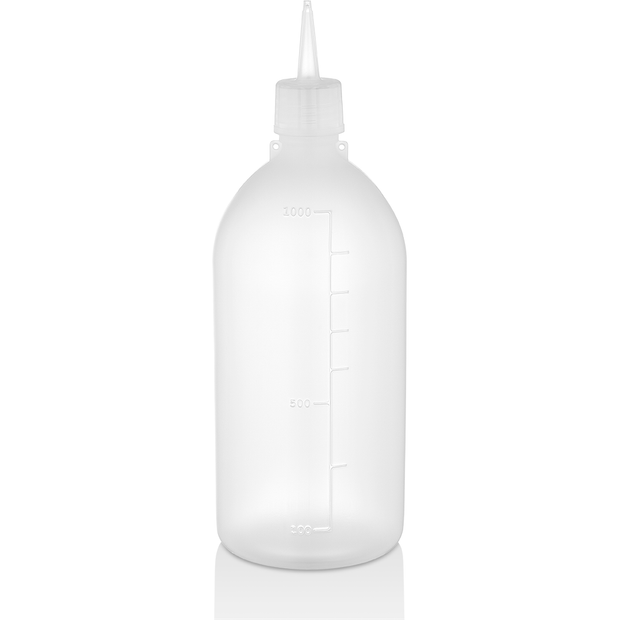 Squeeze bottle dispenser for oil transparent 1 litre