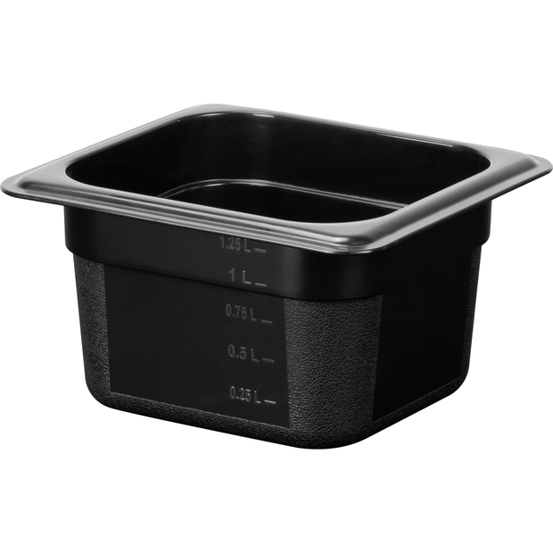 Polypropylene gastronorm storage container GN 1/6 100mm 1.5 litres