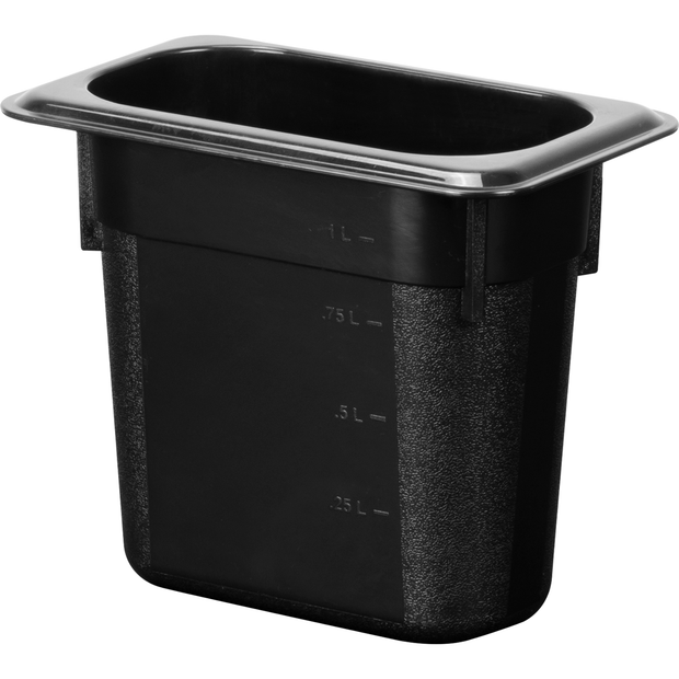 Polypropylene gastronorm storage container GN 1/9 150mm 1.27 litres