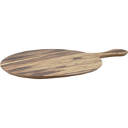 Melamine wood effect pizza board with handle 35cm