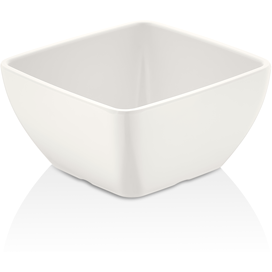 Square melamine white bowl "CORONA" 12.5cm