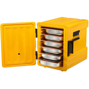 Insulated Thermobox "AVATHERM601M" with tray slides yellow 62.5cm