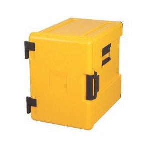 Insulated Thermobox "AVATHERM601M" with tray slides yellow 62.5cm