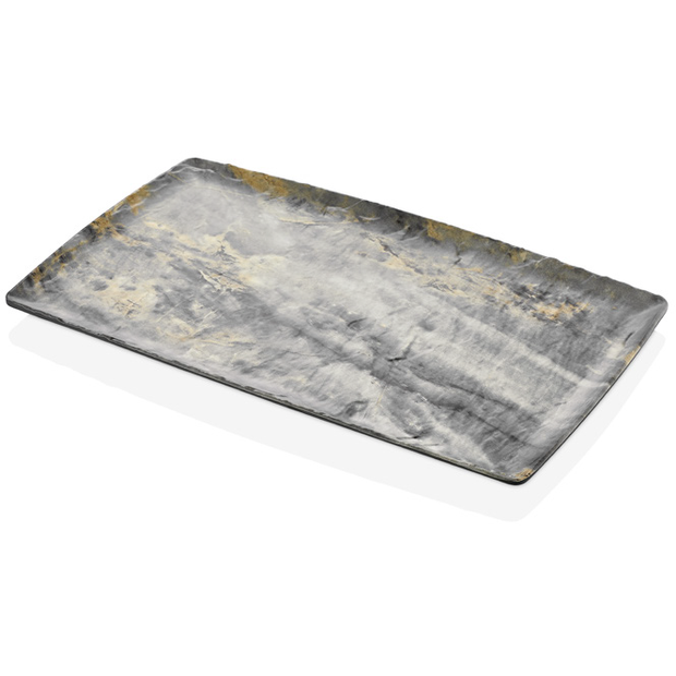 Rectangular melamine platter "Royal Marble Polaris" GN1/3