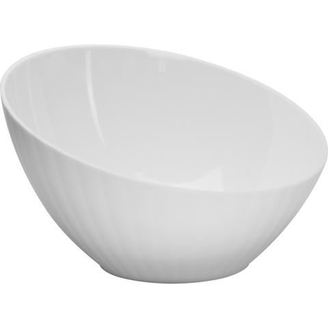 Round polycarbonate bowl white 31.5cm