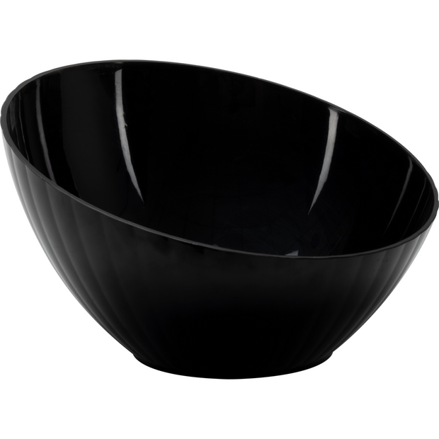 Round polycarbonate bowl black 31.5cm