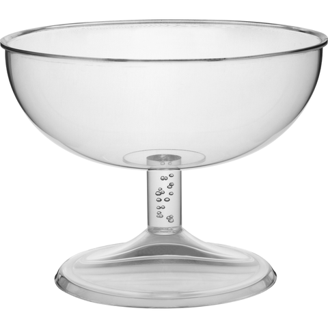 Round acrylic bowl with stem 45cm