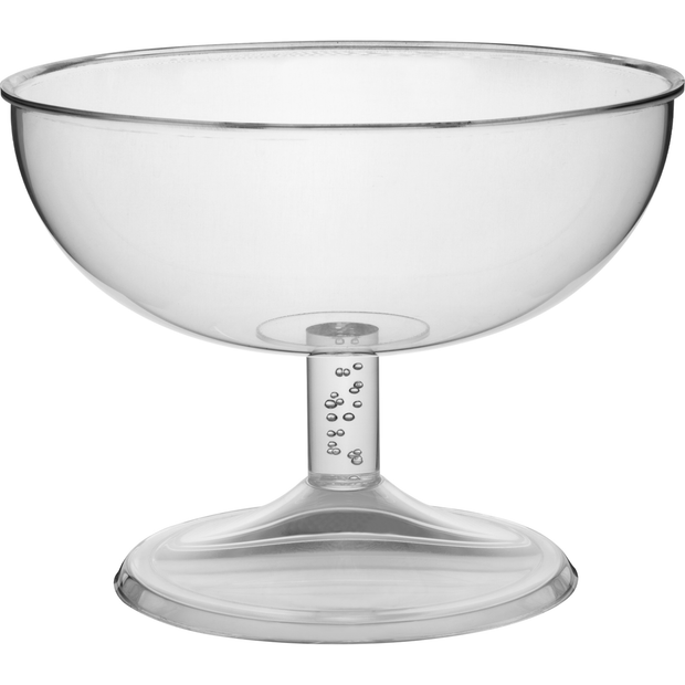 Round acrylic bowl with stem 45cm