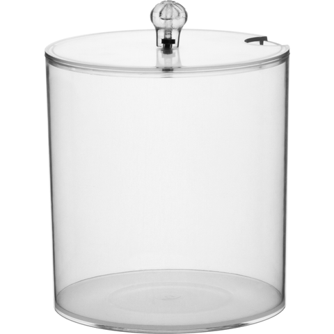 Round polycarbonate container with lid 15cm 2.1 litres