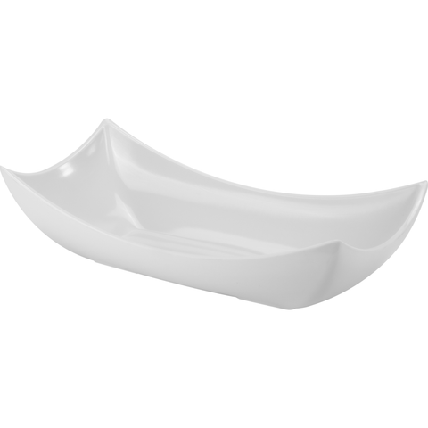 Rectangular melamine bowl "Eco" white 47.5cm