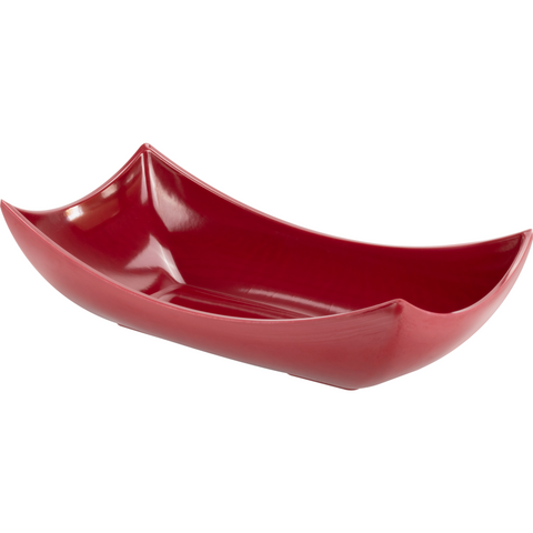 Rectangular melamine bowl "Eco" red 47.5cm