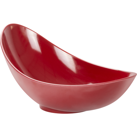 Oval melamine bowl red 36cm