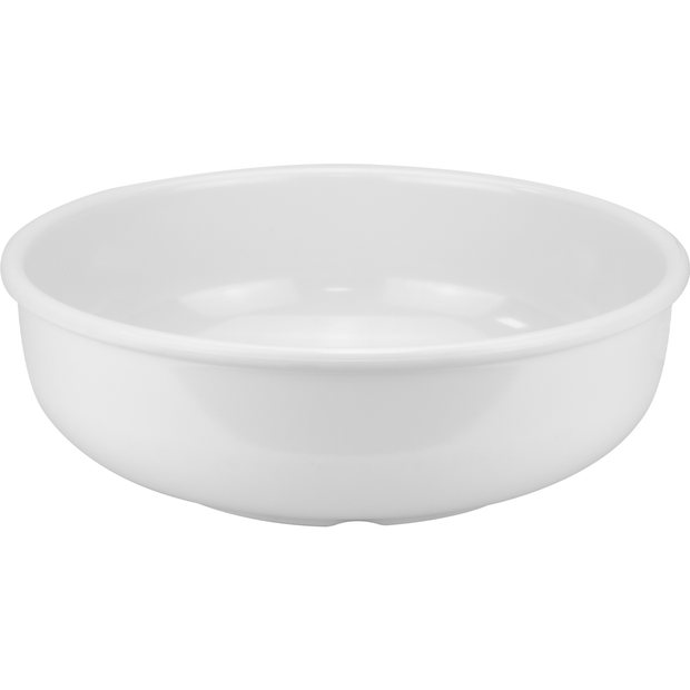 Round melamine bowl white 32cm 5.6 litres