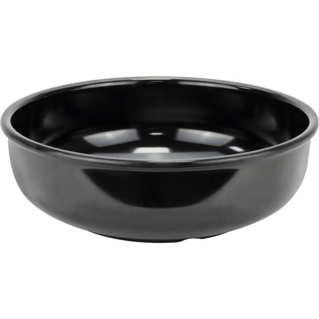 Round melamine bowl black 32cm 5.6 litres