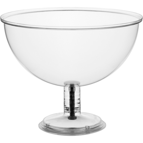 Round acrylic bowl with stem 33cm