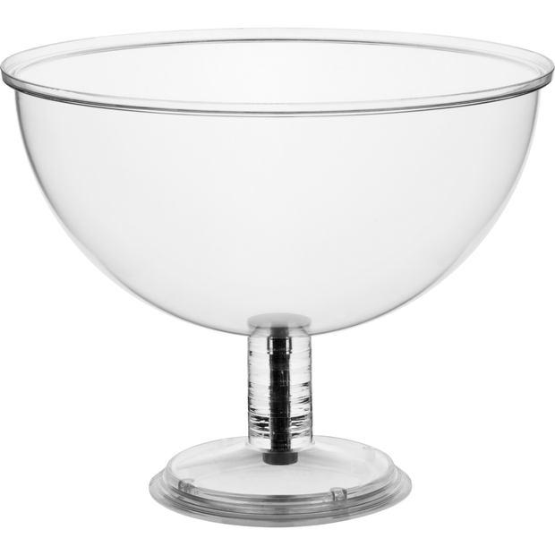 Round acrylic bowl with stem 33cm