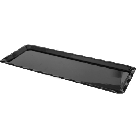 Melamine rectangular platter black 30cm