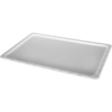 Melamine rectangular platter white 40cm