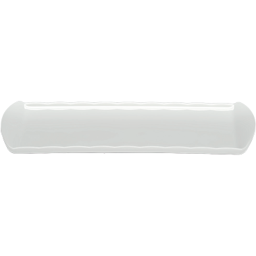Melamine rectangular platter white 43cm