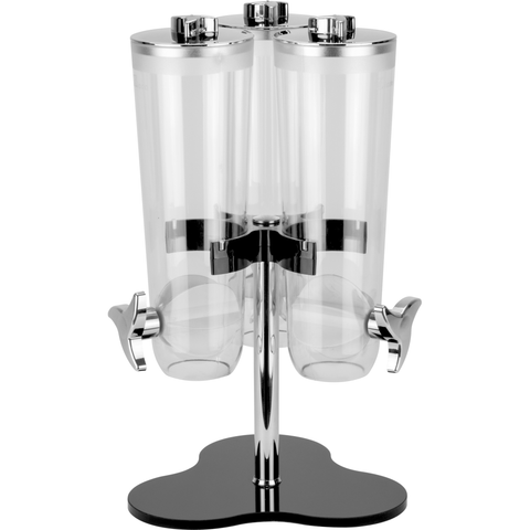 3 cereal dispensers with rotating stand 2 litres x3